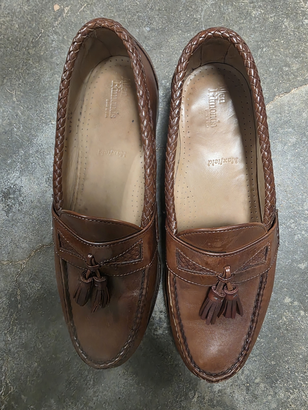 Allen Edmonds Brown Leather Tassel Loafers